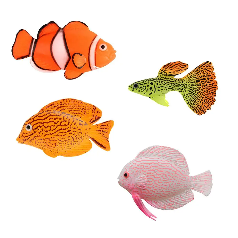Glow In The Dark Artificial Aquarium Goldfish Ornament Fish Tank Jellyfish For Garden Ornament Fish Tank Decoration fish tank ornaments fish tank decorations aquarium ornaments