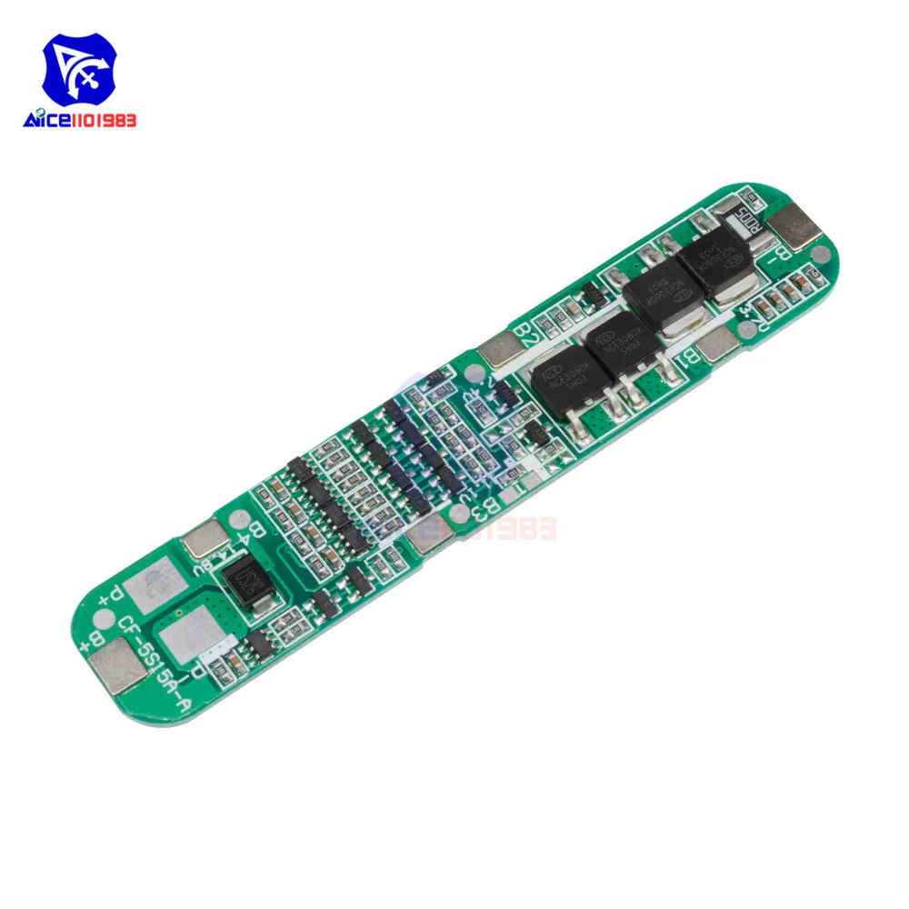 Diymore 5S 15A литий-ионный аккумулятор 18650 зарядное устройство PCB BMS 18,5 V Плата защиты клеток Интегральные схемы