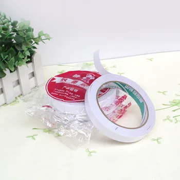 

Students Transparent Stationery shuang mian jiao bu White Double-Sided Adhesive Sticky Office Supplies Adhesive Tape Two Yuan Sh