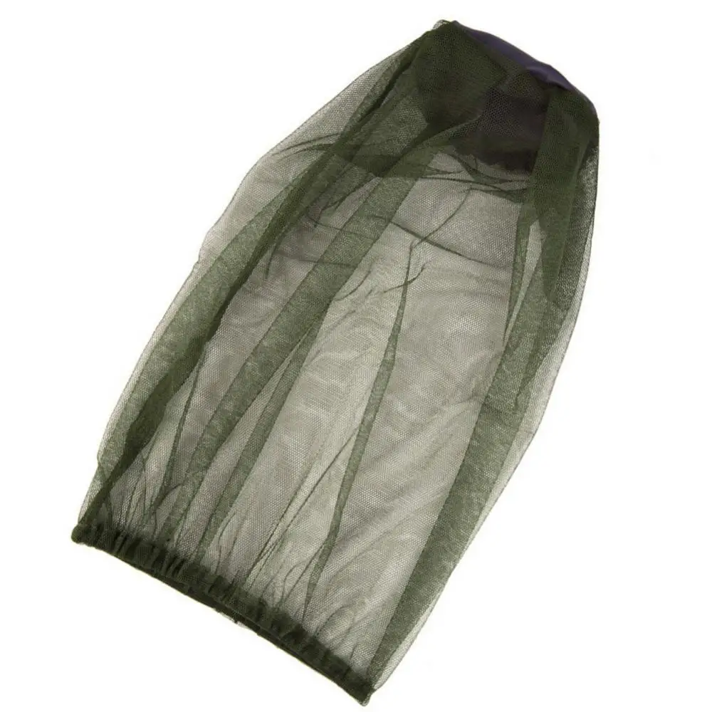 Green Outdoors Hiking And Mountaineering Protection Sun Hat Mesh Face Head Cover Insect Repellent Netting Fly Screen Protector
