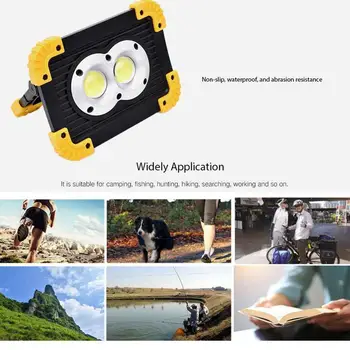 

Outdoor Camping Light Portable Super Bright LED Work Light Camping Outdoor For Hunting Lamp Flashlight Handle Emergency Lig Q4D4