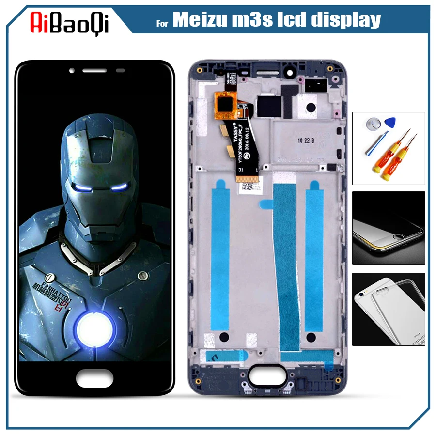 

Meizu M3S Display LCD Display Touch Screen Digitizer Assembly For 5.0" MEIZU M3S LCD Display With Frame Y685H Y685Q Replacement