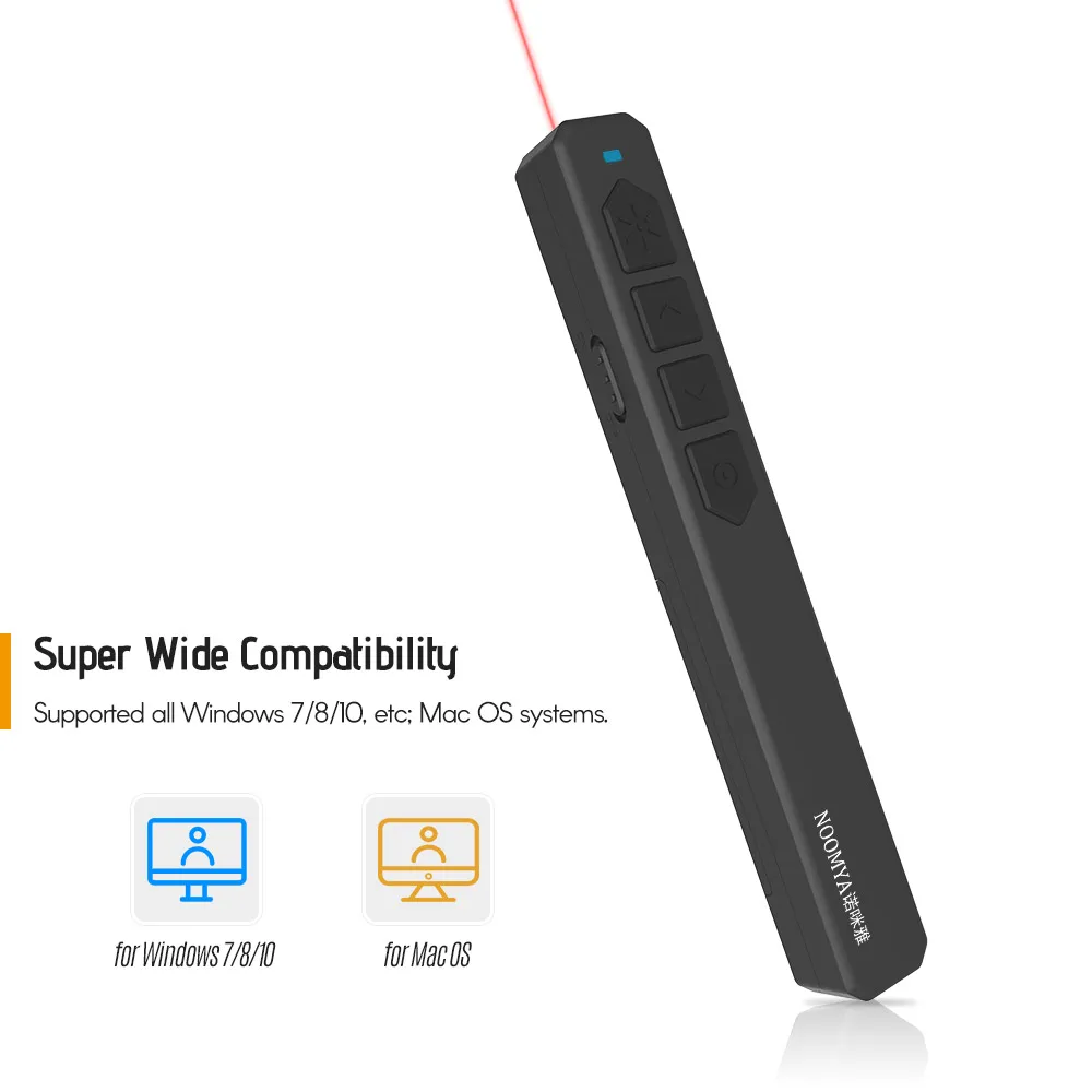 

M100 Powerpoint Presenter PPT Clicker Flip Pen 2.4GHz Red Pointer Wireless Remote with USB Receiver Remote Control Presentation