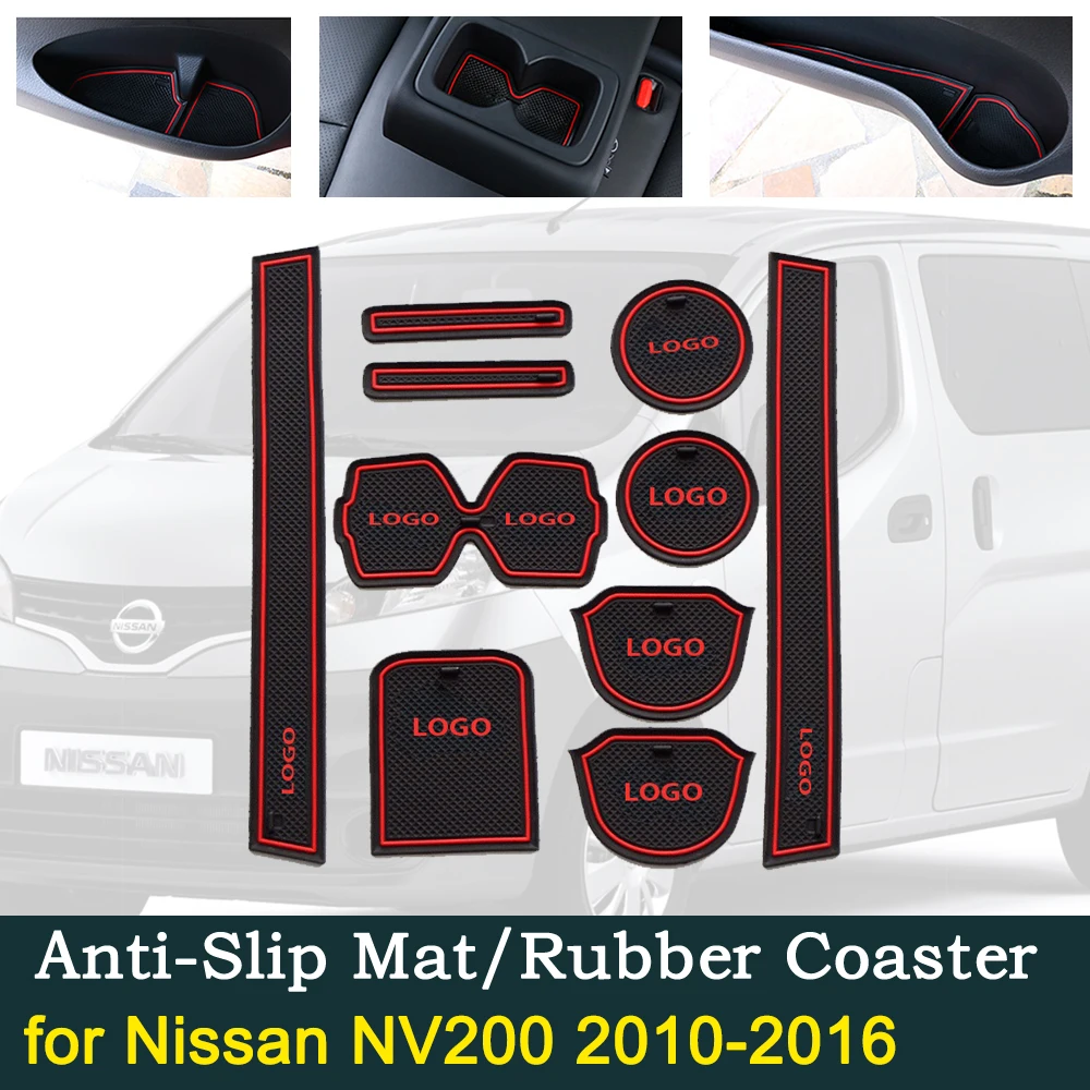Противоскользящая резиновая накладка на дверь для Nissan NV200 2010 ~ 2016 Evalia Vanette Chevrolet City
