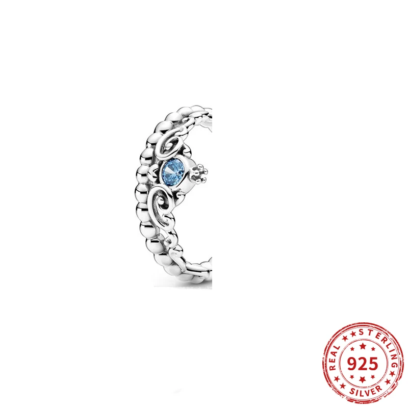 Anillo Plata de Ley 925 auténtica plata de primera ley y Circonia cúbica para mujer, sortija, plata esterlina, Circonia cúbica, zirconia, circonita, zirconita, zirconita, color azul, 2021