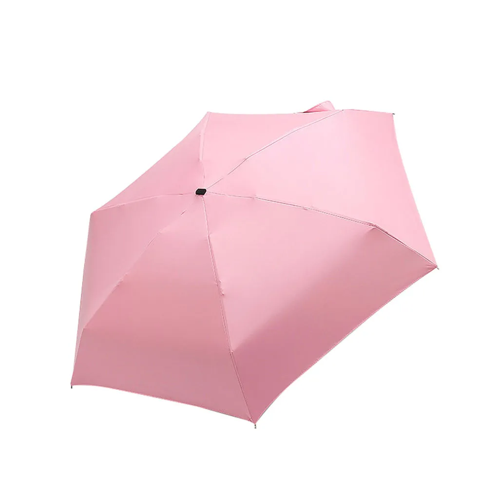 Маленький модный складной зонт дождь женский подарок мужской мини Карманный Зонтик для девочек анти-УФ водонепроницаемый портативный зонтик# LR3