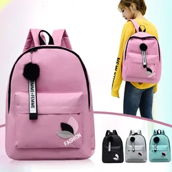 Nylon student schoolbag female 2021 new printed leaf backpack Japan South Korea small fresh travel backpack