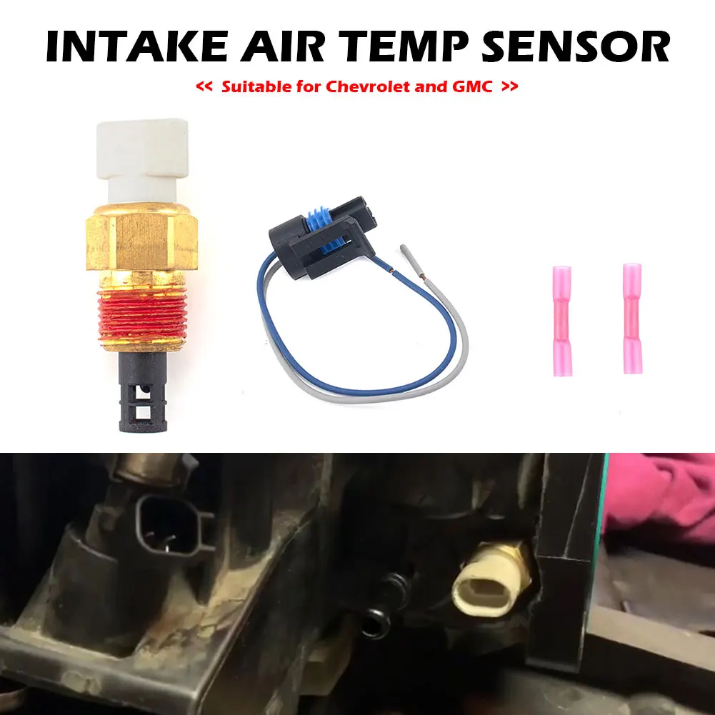 Car intake air temperature sensor kit for gmc chevy iat mat act vat mct