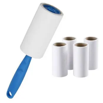 

Paper Roll Clothes Hair Remover Sticky Hair Roller Sticky Paper Portable Clothing Dusting Sticker Hair Roller Cleaning Brush