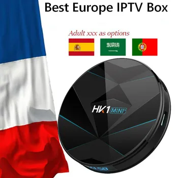 

NEW HK1MINI+ Android9.0 Smart TV BOX Spanish French Portuguese Arabic adult IPTV Abonnement Set Top Box only no channel included