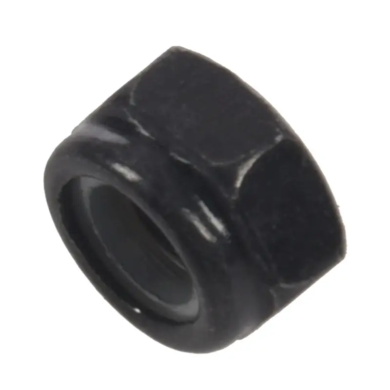 M5x0.8mm оцинкованные Nylock нейлоновые вставки шестигранные блокировочные гайки черные 50 шт