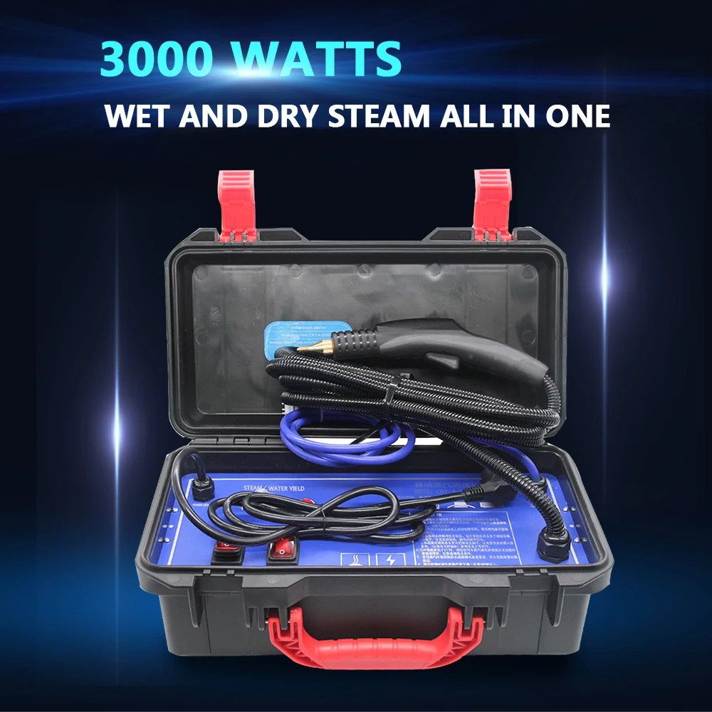 US $111.30 220V Steam Cleaner Portable Handheld Steamer Household Home Office Room Car Washer Attachments Kitchen Brush Tool For Cleaning