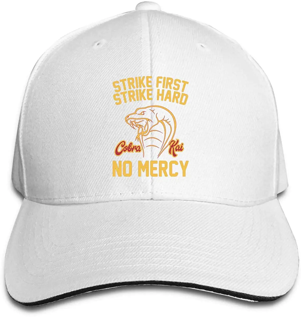 Strike First Cobra Kai унисекс бейсбольная кепка, Классическая Регулируемая Кепка на липучке