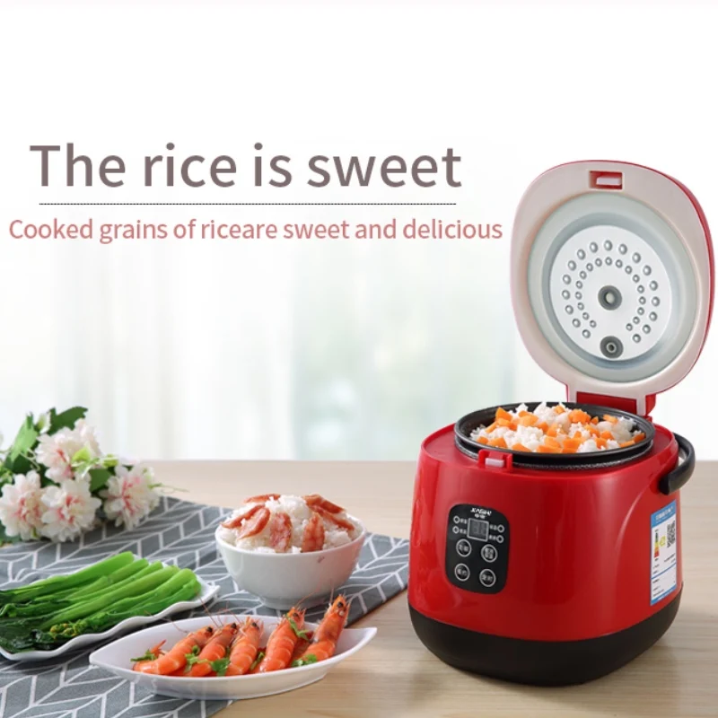 220V Mini Electric Rice Cooker Intelligent Automatic Household Kitchen Cooker 1-2 people Small Smart Appliances With Timing