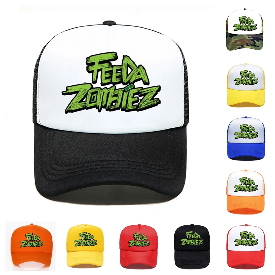 

Printed Baseball Cap Custom Logo Hat Solid Color Wholesale Men Women Simple Casual Black White Purple Mesh Cap