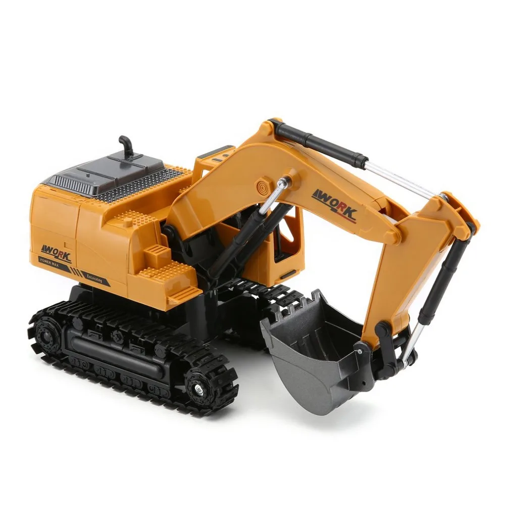 1:24 2,4G Моделирование RC экскаватор музыкальные игрушки и легкие игрушки для грузовых автомобилей RC 8CH RC инженерный автомобиль трактор детские подарки