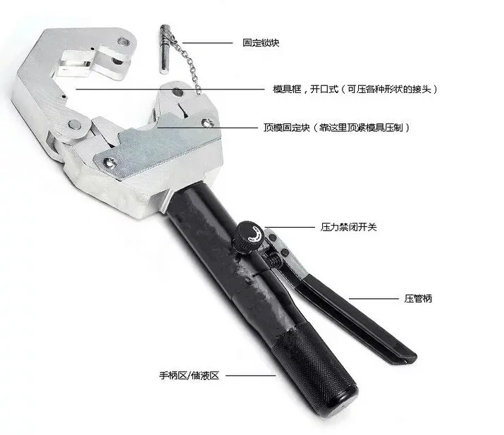 Автомобильный шланг для кондиционера инструмент для обжима шлангов обжимной станок/SD-7842 ручной гидравлический шланг обжимной инструмент для ремонта кондиционера
