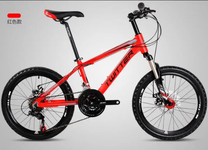 Детский велосипед MTB горный велосипед 20 дюймов 21 скорость алюминиевый сплав рама переключения передач для Shimano дисковый тормоз велосипед BMX - Цвет: 20x12inch red