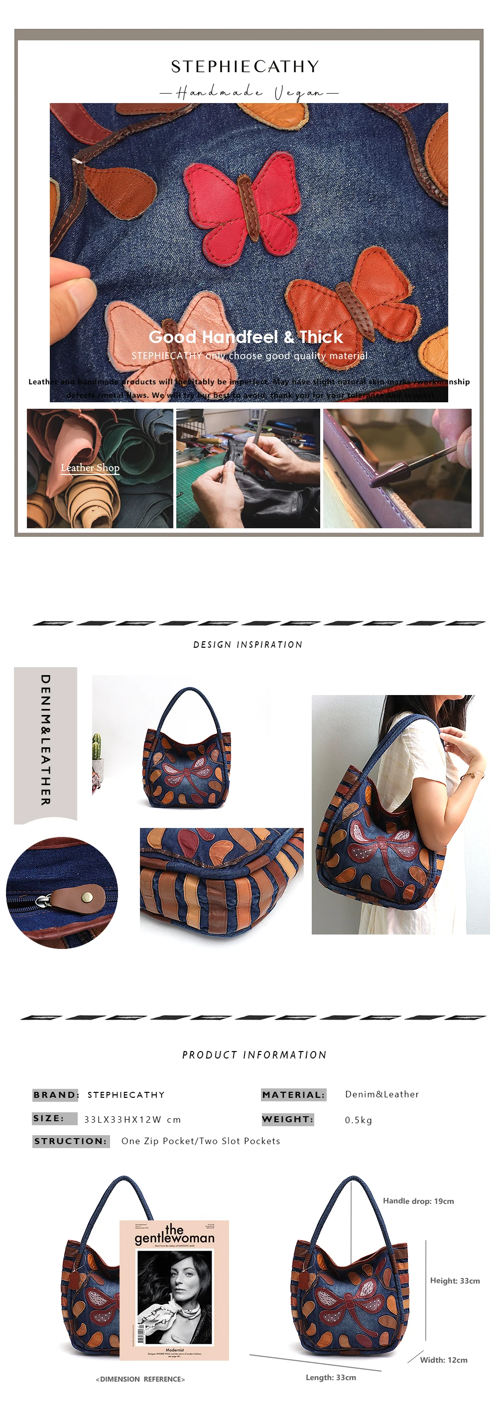 SC, дизайн, джинсовая сумка с верхней ручкой, женская кожаная сумка в стиле пэчворк, женская джинсовая и кожаная сумка-тоут, Женская винтажная сумка на плечо