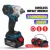 18V Cordless Electric Impact Wrench Motor 1/2" Square Brushless Rechargeable Wrench LED Light For Makita Battery