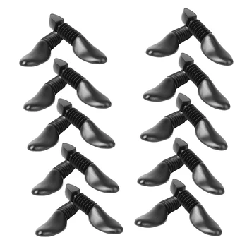 

20x Plastic Spring Shoe Tree Shaper Stretcher Adjustable Boot Holder Folding