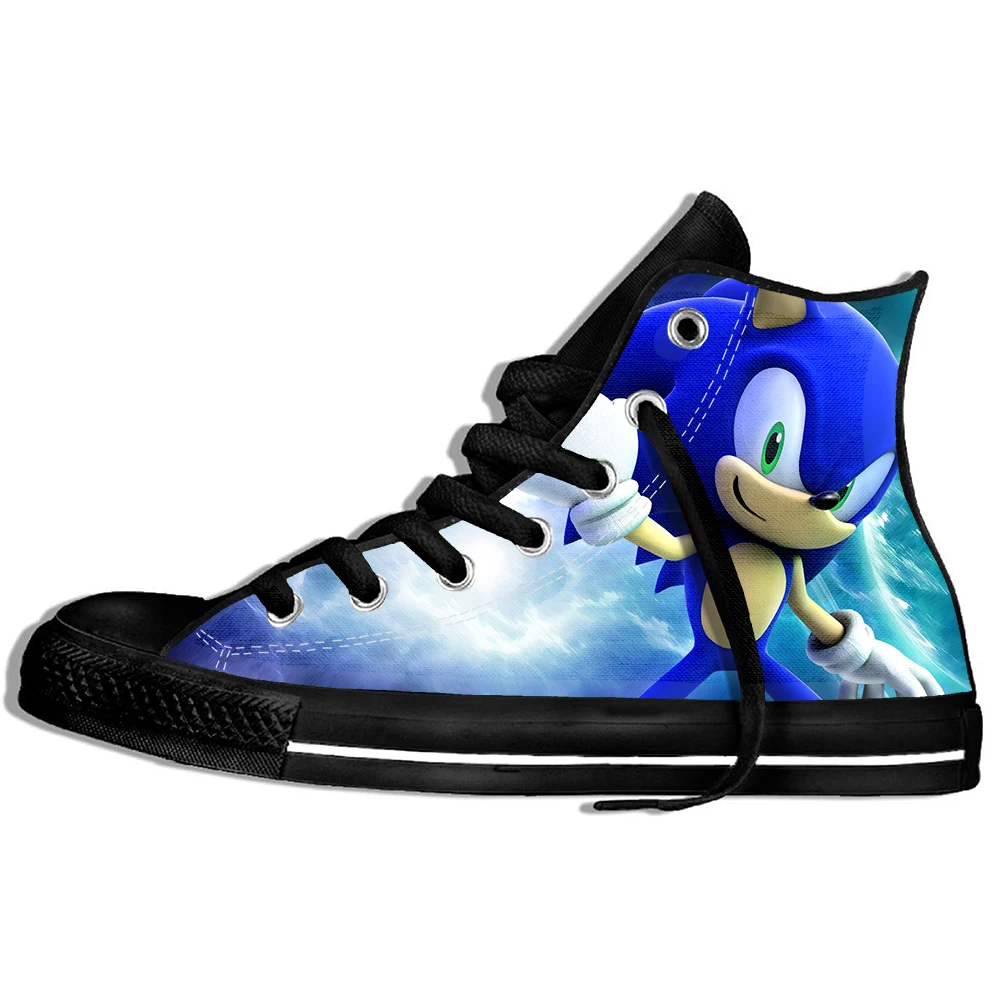 Sonic the hedgehog 3 Новинка г.; модные летние лоферы с высоким берцем и 3D-принтом «Соник Ежик»; повседневные кроссовки в стиле Харадзюку - Цвет: Sonic the hedgehog 3