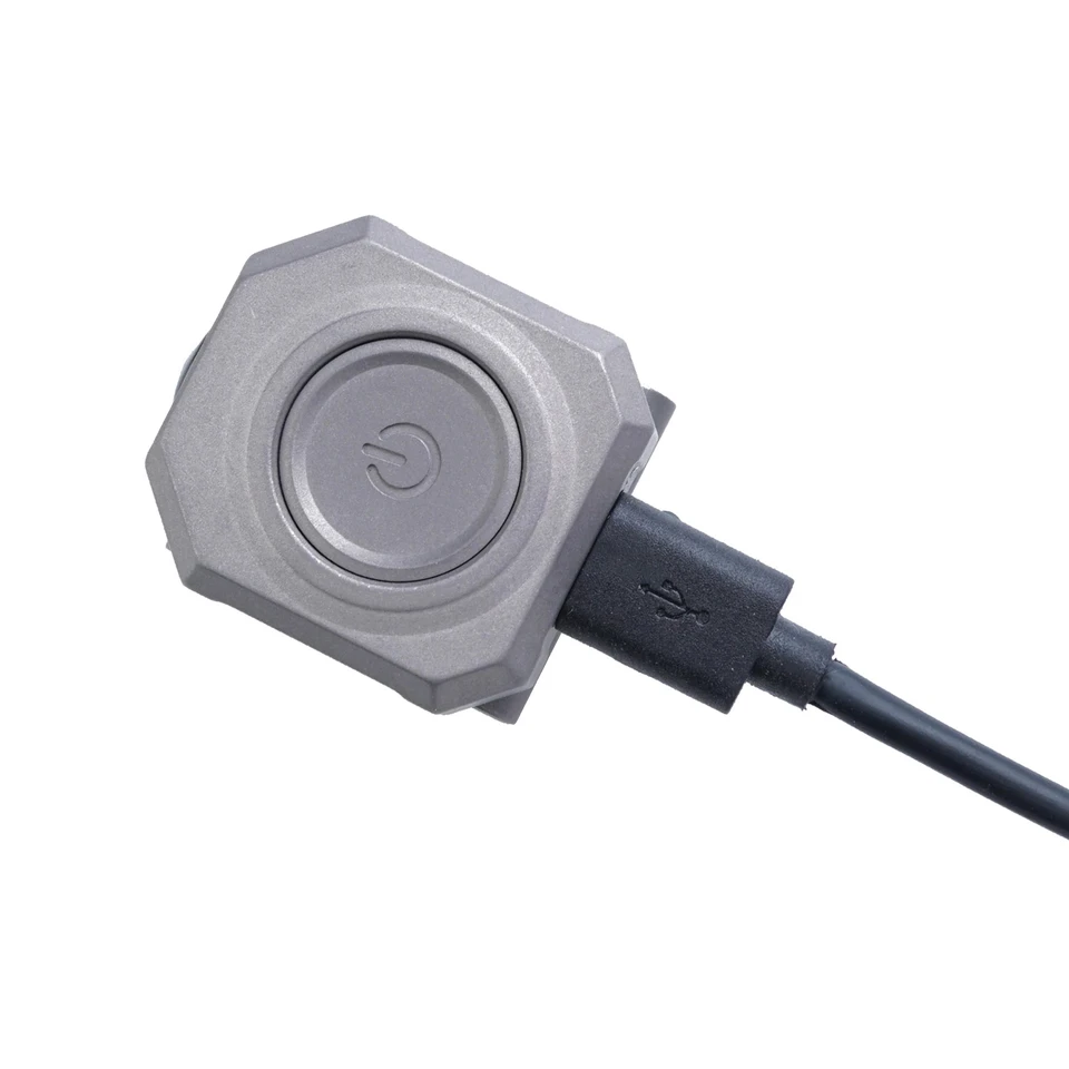 MecArmy CPLU Titanium PVD Black USB Rechargeable Watchband LED