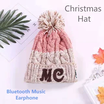 

Christmas Hat Winter Wireless Bluetooth Hat Stereo HIFI Music Hat keep Warm Hands-free Music Sports Phone Call Answer Headphone