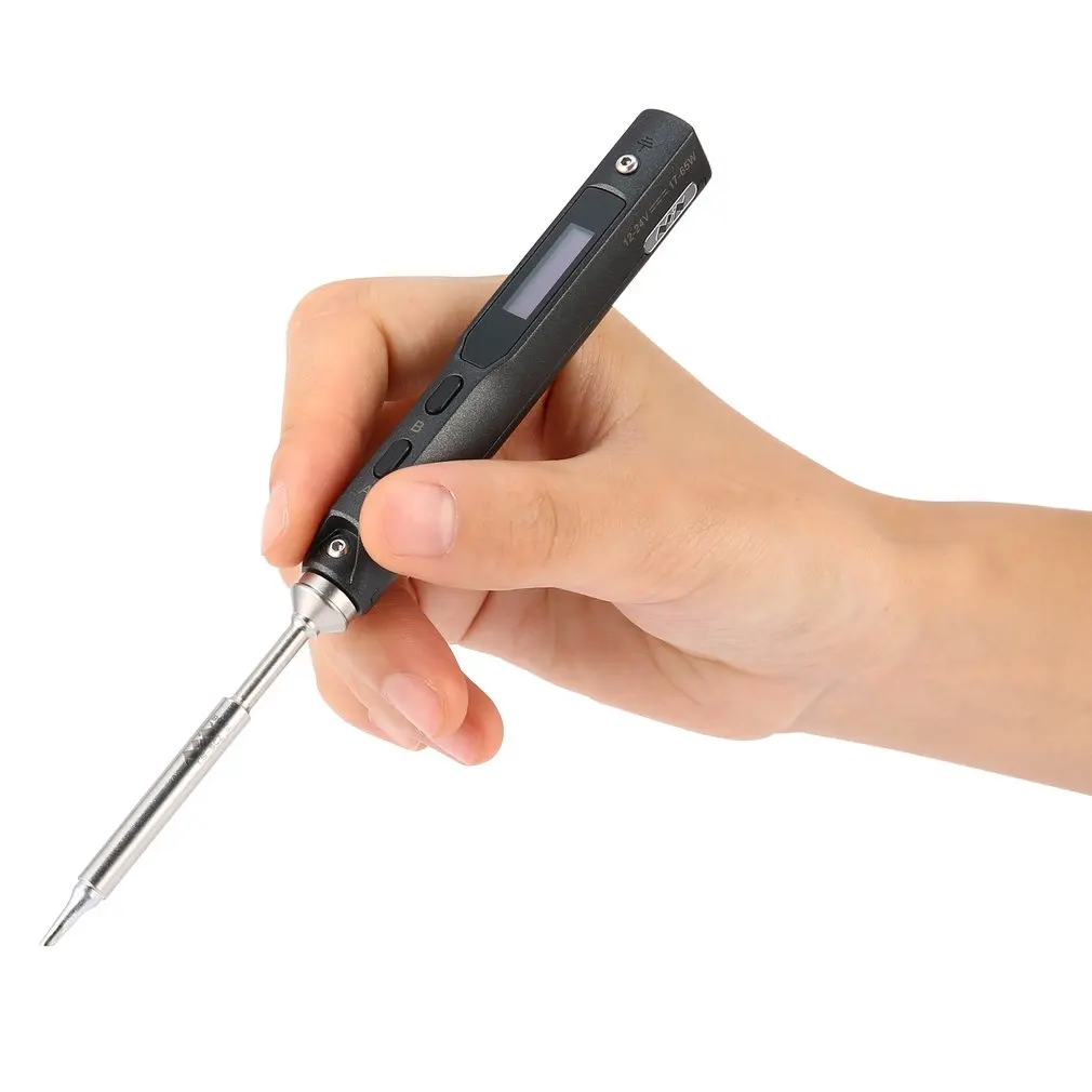 

Stylish 1 Set Mini Portable 65W Programmable TS100 Electric Soldering Iron Digital LCD Easy-dismount design space saving