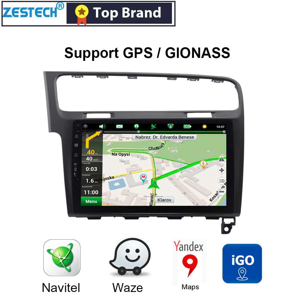 1 din Android 9,0 ips+ 2.5D 10," gps Радио автомобильный dvd-плеер для Volkswagen Golf 7 Автомагнитола Автомобильный gps DVD мультимедиа SWC DSP