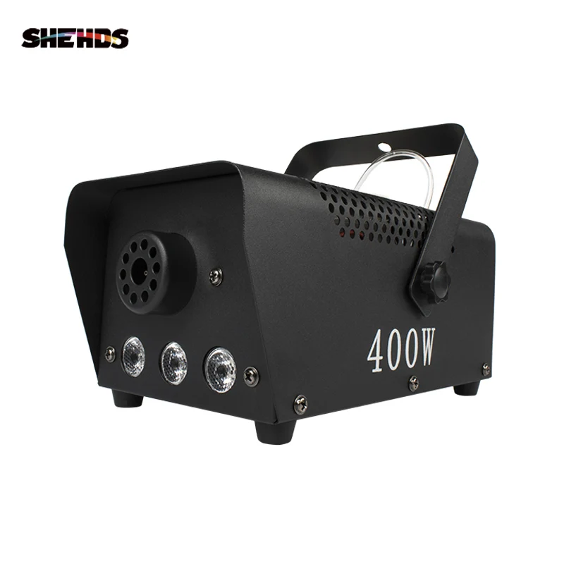 Real RGB Smoking Machine SHEHDS 400W LED 3in1 Fog with Remote Control and DMX for Stage DJ Bar | Лампы и освещение