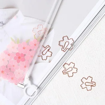 

Cartoon Metal Paper Clips Bookmark Binder Photo Clip Kawaii Planner Office Accessories Stationery School Supplies