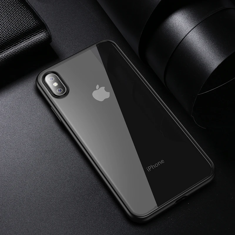 Прозрачный противоударный силиконовый чехол-бампер для телефона iPhone Xr X Xs Max 8 7 6 6s