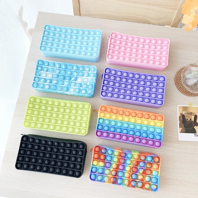 

Rodent Pioneer Decompression and Pinching Bubble Stationery Pencil Bag Soft Storage Bag Silicone Student Supplies Cosmetic Bag