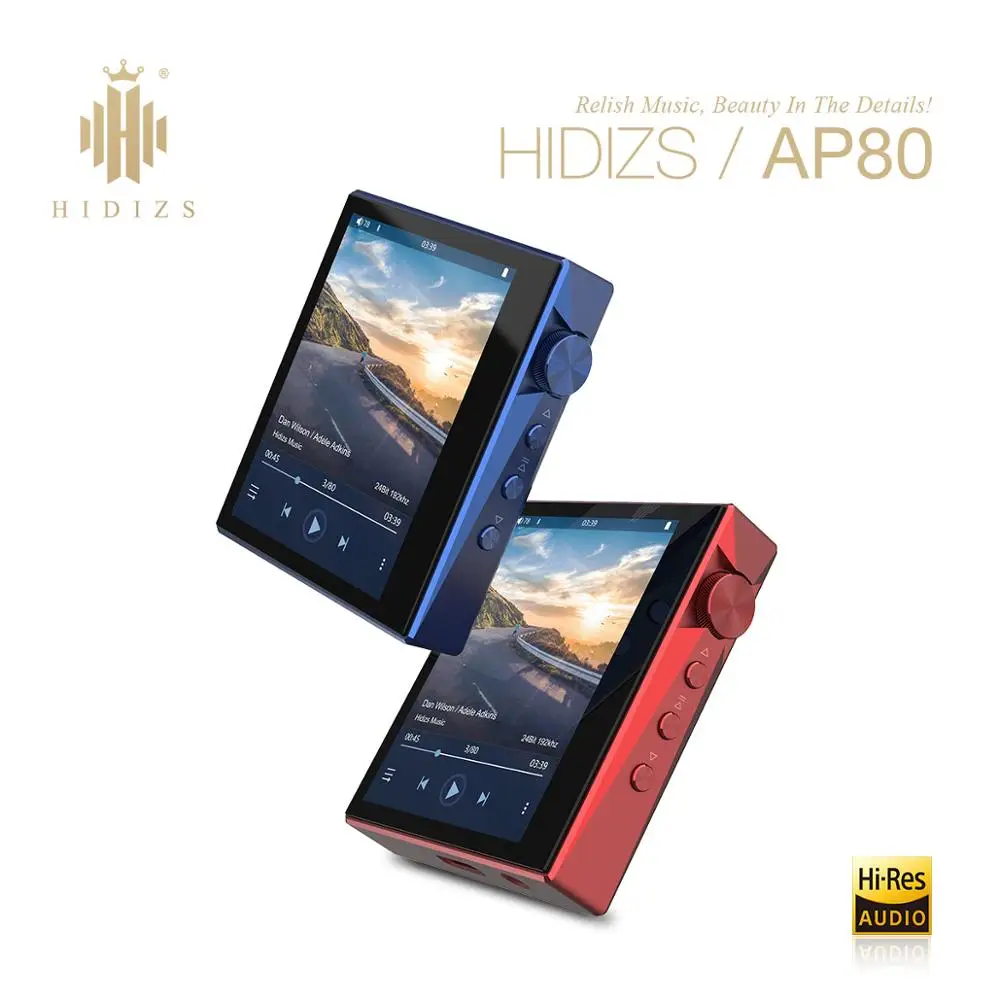 Hidizs AP80 HIFI MP3 reproductor de pantalla táctil portátil deportes Bluetooth música MP3 jugador FLAC tecnología LDAC USB DAC DSD 64/128 FM Radio DAP