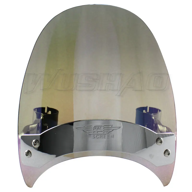 Лобовое стекло ветровой экран для 1993-2013 Harley Dyna Super Wide Glide FXDWG FXDX Street Bob FXDB Custom FXDC FXDL передняя вилка экрана - Цвет: Smoke