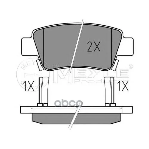 025 246 3516/W_колодки Дисковые Задн.! Honda Cr-V 2.0/2.2d/2.4 06 Meyle 0252463516w Meyle арт. 0252463516W