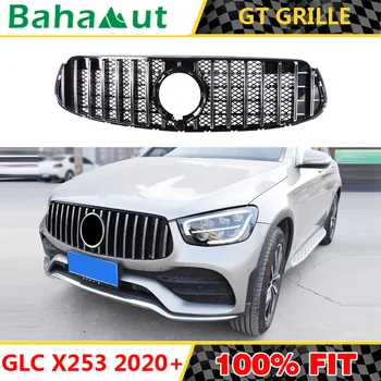 

Vertical Bars with Nets Car Refitting GT GTR Racing Grill for GlC Class W253 X253 GLC200 GLC250 GLC300 GLC450 GLC63 Coupe 2020+