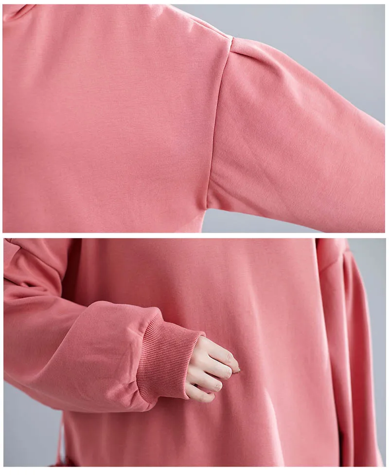 Осенне-зимние женские свитшоты размера плюс, обхват груди 150 см, 6XL, 7XL, 8XL, 9XL, женские свитшоты черного и розового цветов