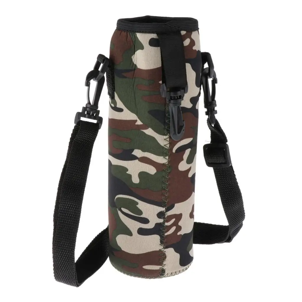 Insulated Sport Water Bottle Cover Neoprene Insulated Sleeve Bag Case Pouch Camouflage Water Bottle Storage Sleeve Accessories water bottle bag