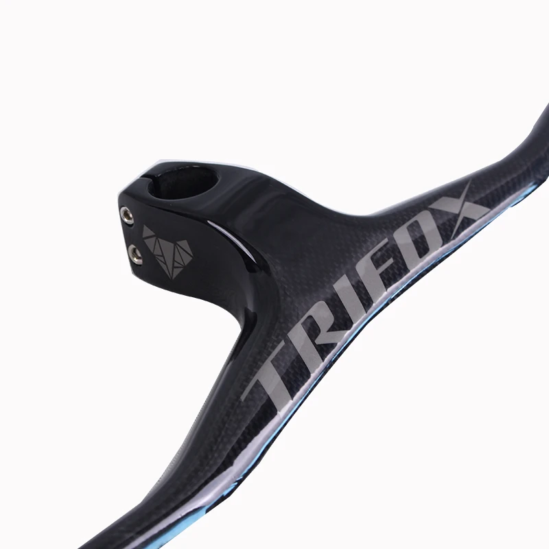 TRIFOX MTB велосипедный стояк-17/2 градусов однообразный Интегрированный руль со стержнем 3 к черный матовый 600-800 мм углеродный MTB руль