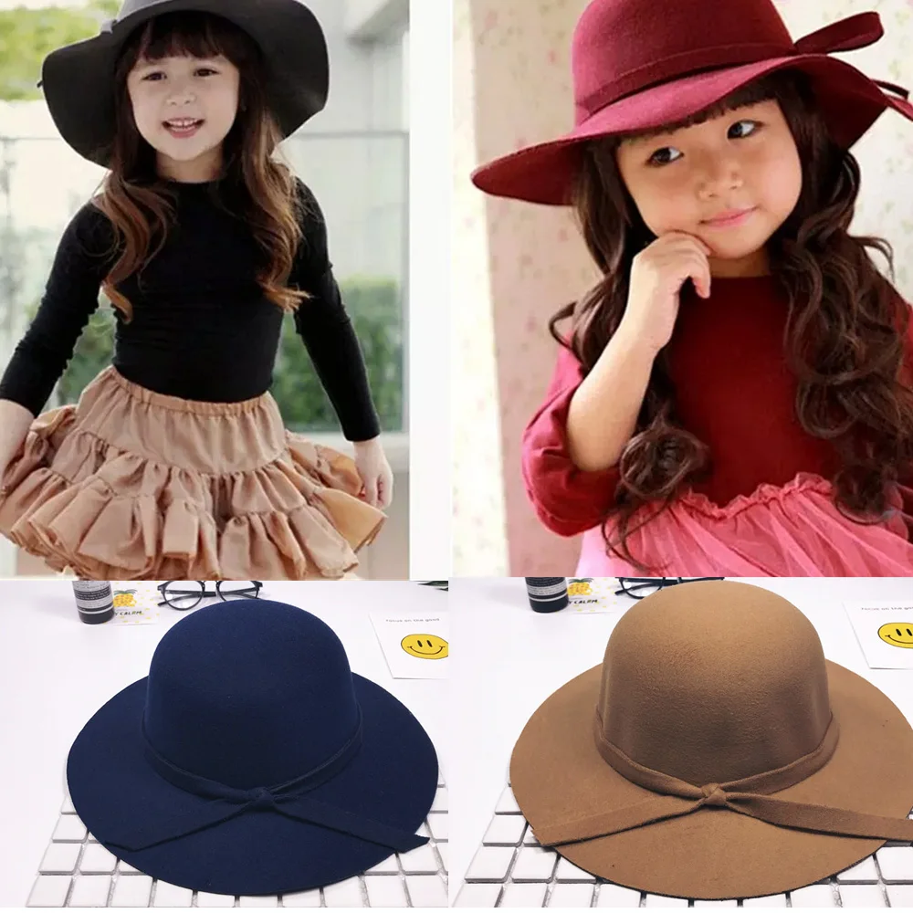 Милая хлопковая пляжная шляпа-котелок с широкими полями для маленьких девочек, солнцезащитная Кепка принцессы, Кепка От Солнца, кепка s, повседневные шапочки для малышей шляпы для путешествий