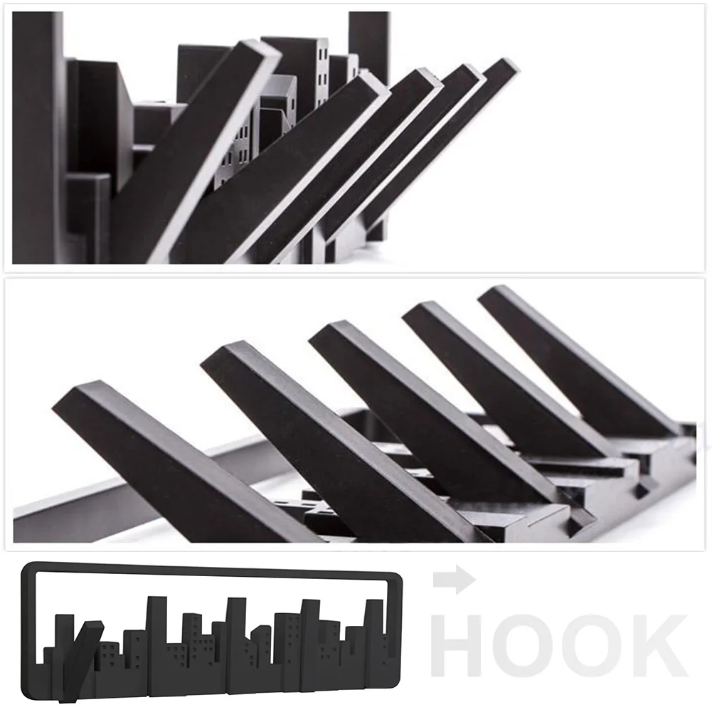 Pastoral Style Hook Decorative Living Room Multipurpose Durable Storage Hanger Black Sturdy Home Wall Mount Bedroom Coat
