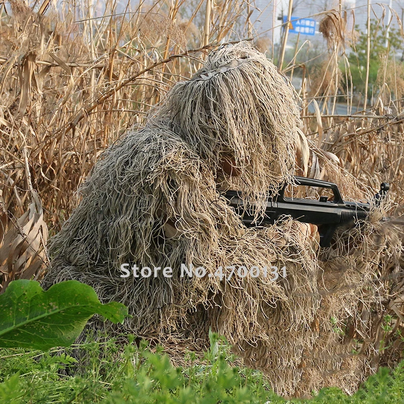 Детская страйкбольная снайперская ghillie, костюмы для мужчин, военная экипировка для мальчиков и девочек, армейская тактическая форма, Детская камуфляжная джунгли, Охотничья боевая одежда