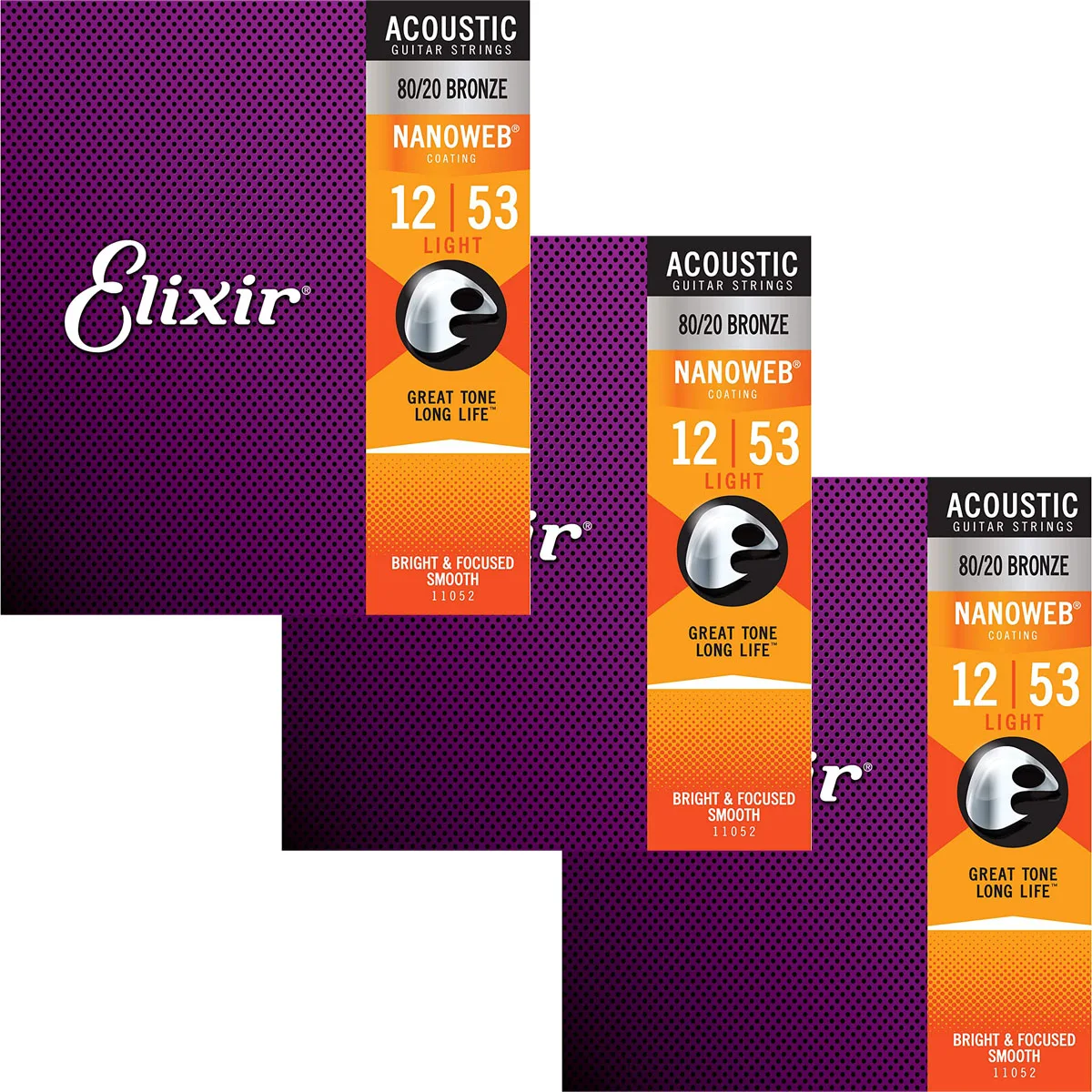 Elixir 11052 NanowebCoating 80/20 бронзовые для акустической Струны гитары светильник 12