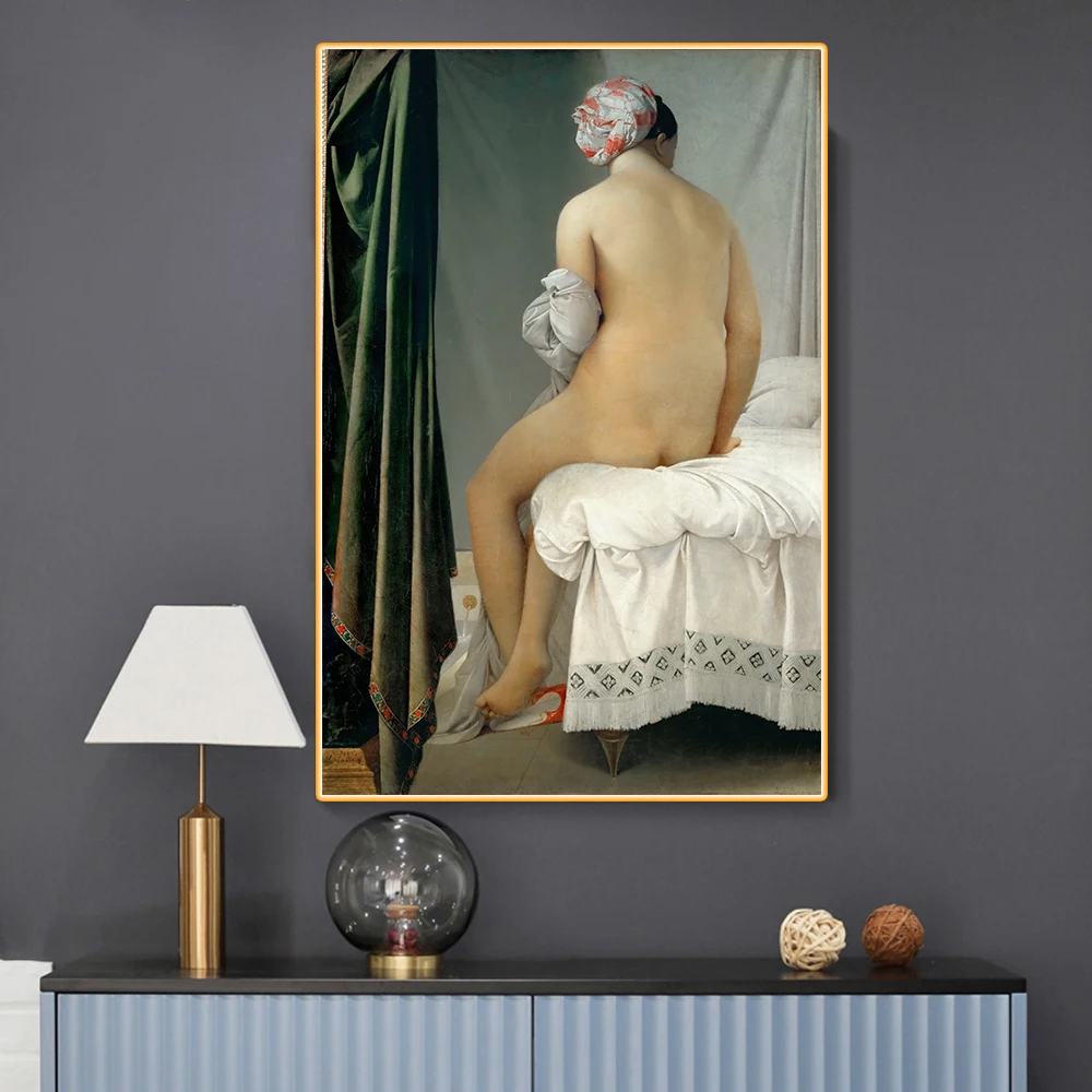 Citon Ingres 《 The Bather of Valpincon 》 картина маслом на холсте всемирно известная современное