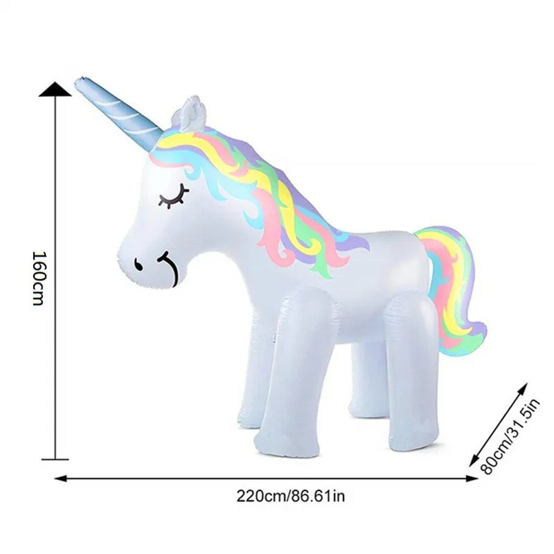 Giant Inflatable Unicorn Water Spray Toys, Swimming Pool Sprinkler