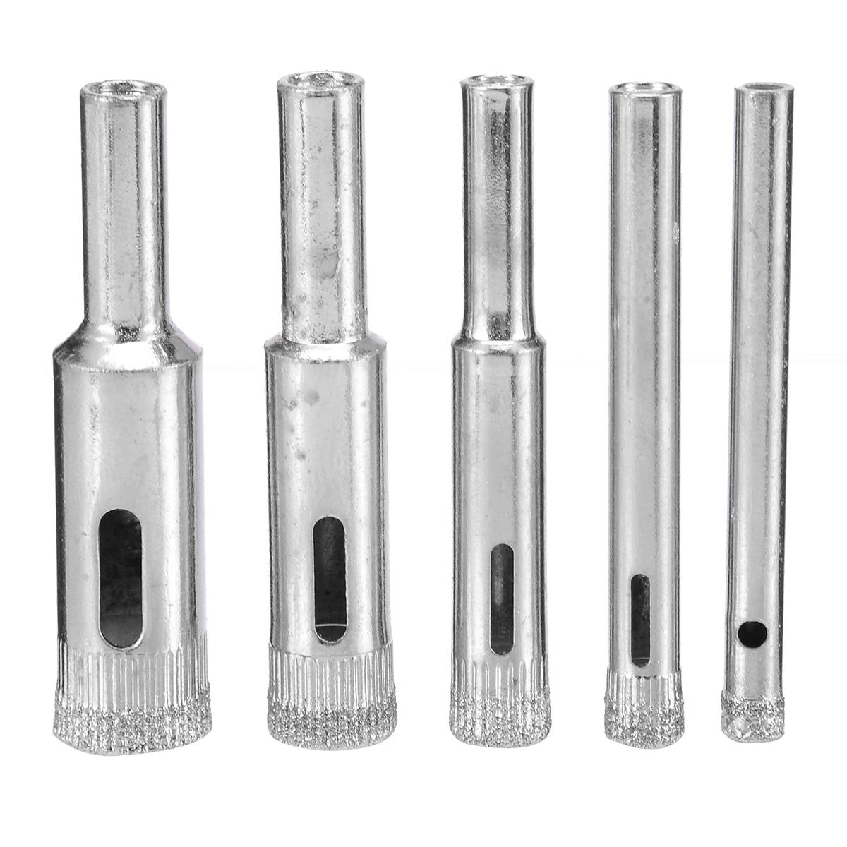5pcs Diamond Coated Hole Saw Marble Cutter Drill Bits Tool Set For Tile Glass 5/6/8/10/12mm