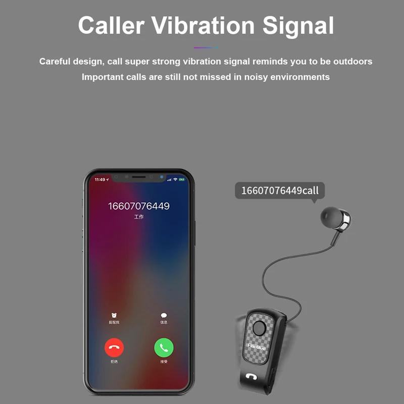 Fineblue F PLUS pk f910 беспроводной клип-он Bluetooth V4.0 наушники-вкладыши Вибрация Hands-free поддержка для IOS и Android системы