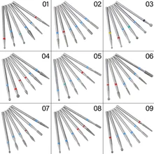 6 шт./компл. арт Алмазных фрез для маникюра/педикюра ногтей Boren комплект освобождает, маникюр, машинка для маникюра, аксессуары Burr для педикюра, инструмент